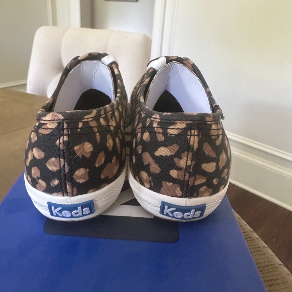 NWT Keds Champion Leopard Tan Black Sneakers Tennis Shoes 8.5 - Picture 9 of 9
